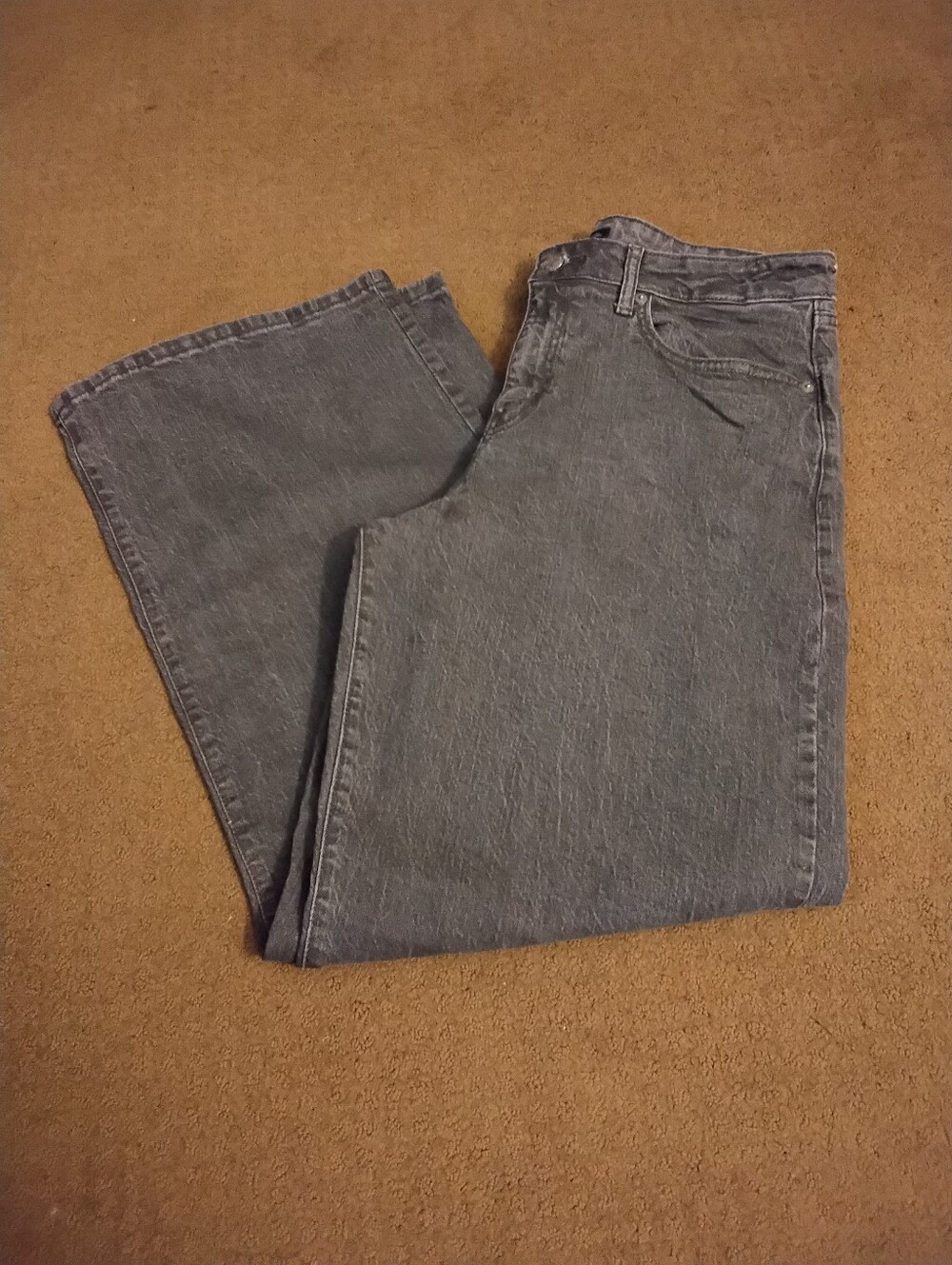 WILD FABLE Faded Dark Gray Wide Leg Jeans, Size 12